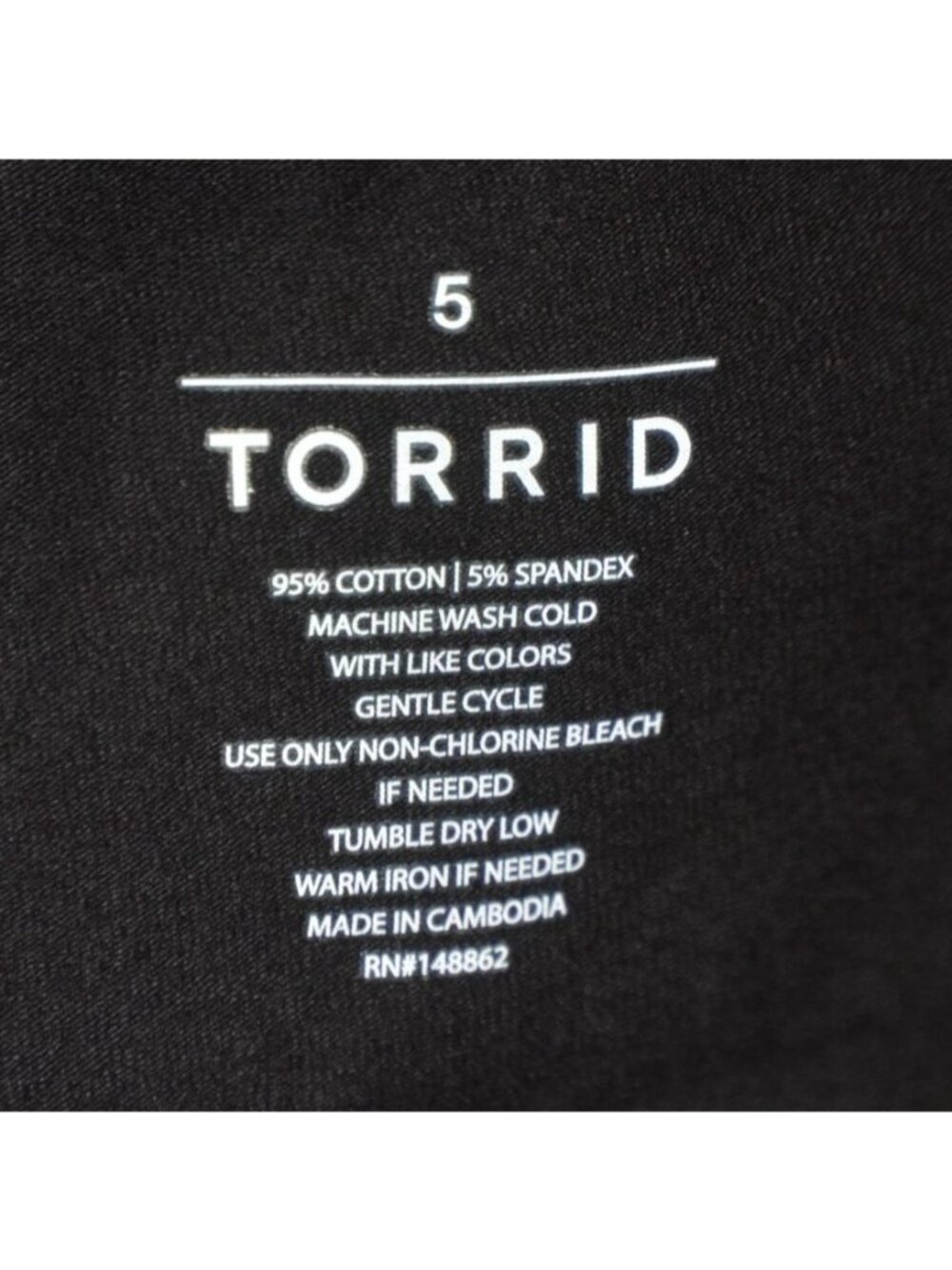 NWT Torrid 5 Black Full Length Signature Waist Stirrup Legging Size 5X Comfort - Picture 8 of 10